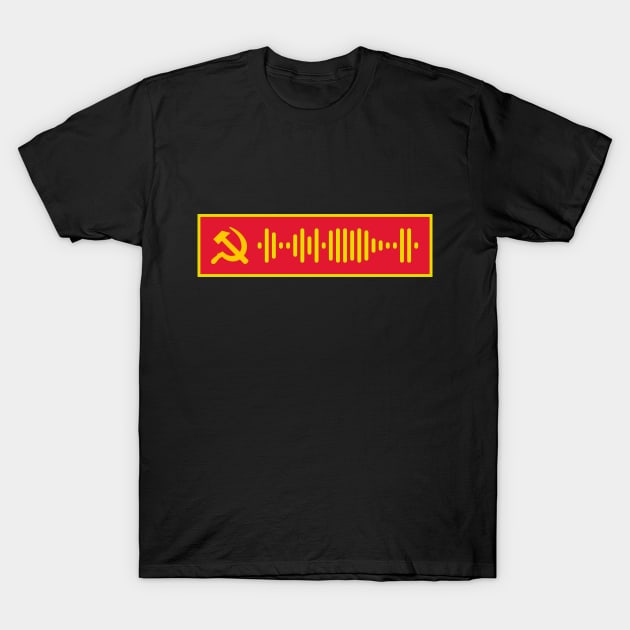 The Internationale (Russian Version) Spotify Code T-Shirt by gabyshiny